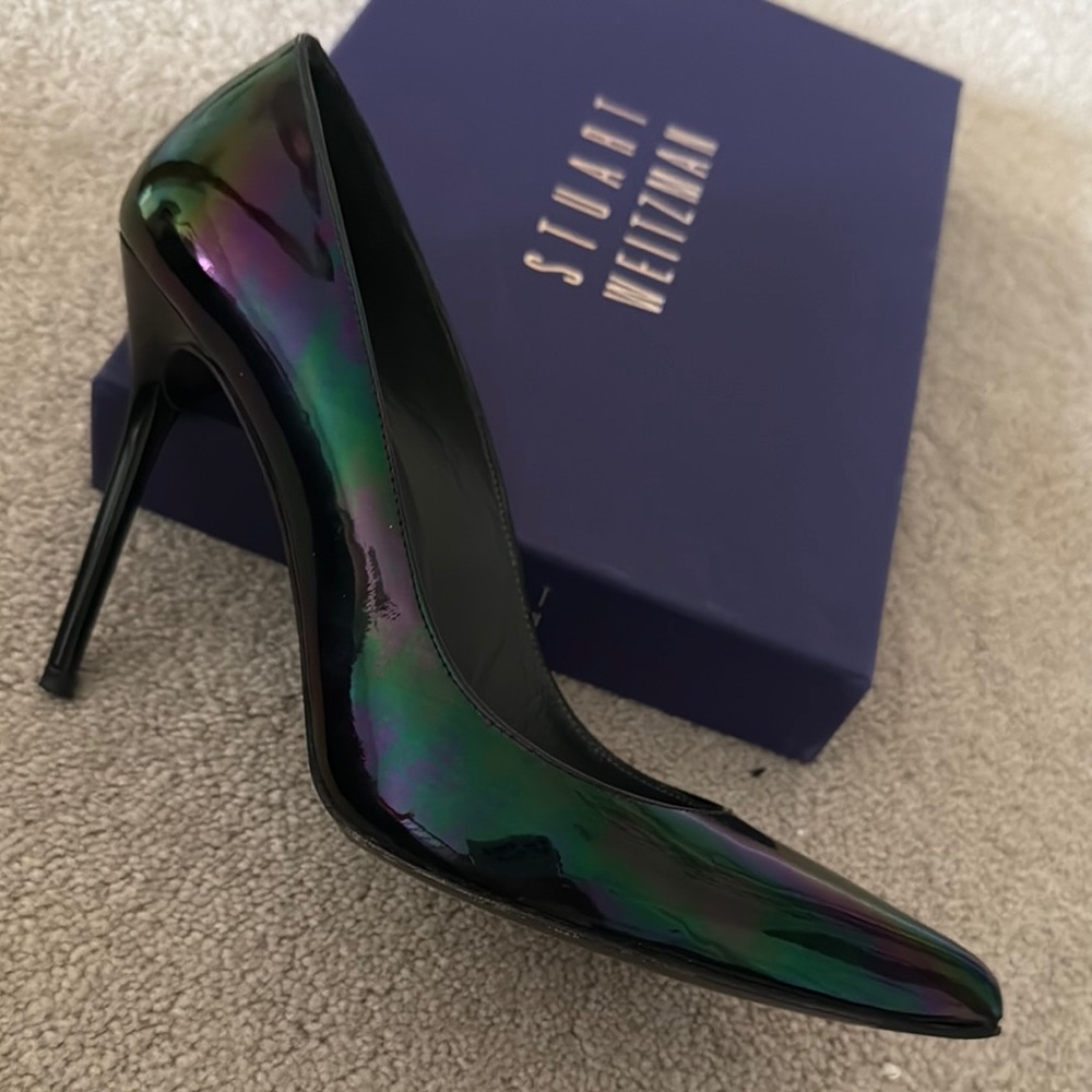 Stuart Weitzman Iridescent Black Women's Heels